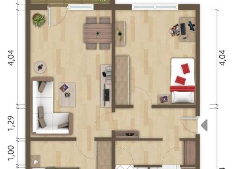 Wohnung zur Miete 350 € 3 Zimmer 66 m² 4. Geschoss frei ab sofort Johann-Gottfried-Herder-Straße 22 Hoyerswerda 02977