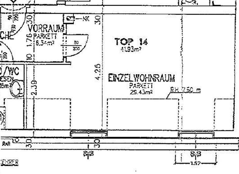 Studio zum Kauf 229.000 € 1 Zimmer 41,8 m² 2. Geschoss frei ab 01.03.2029 Dornbacherstraße Wien 1170