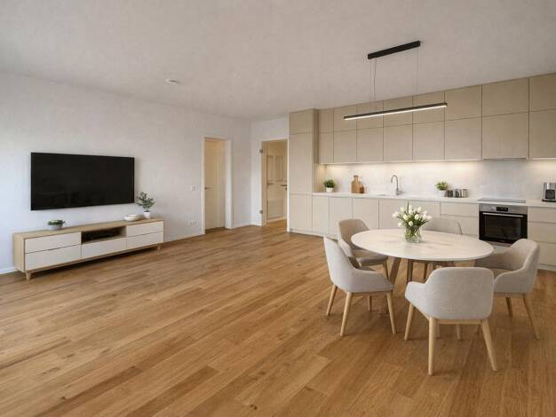 Wohnung zum Kauf - Erstbezug provisionsfrei 732.900 € 4 Zimmer 97,9 m² 4. Geschoss Hildegard-Knef-Straße 101 Heerdt Stadtbezirk 4 40549