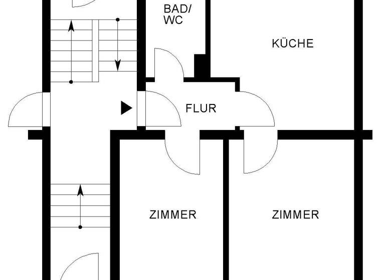 Wohnung zur Miete 406 € 2 Zimmer 48,6 m² EG frei ab sofort Heinrich-Heine-Str. 13 Innenstadt Wolfsburg 38440