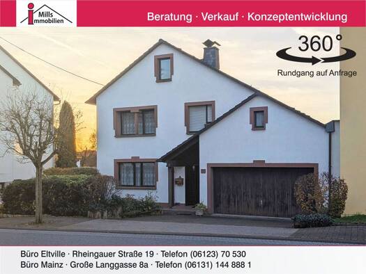 Einfamilienhaus zum Kauf 398.000 € 10 Zimmer 200 m² 600 m² Grundstück Presberg Rüdesheim am Rhein 65385