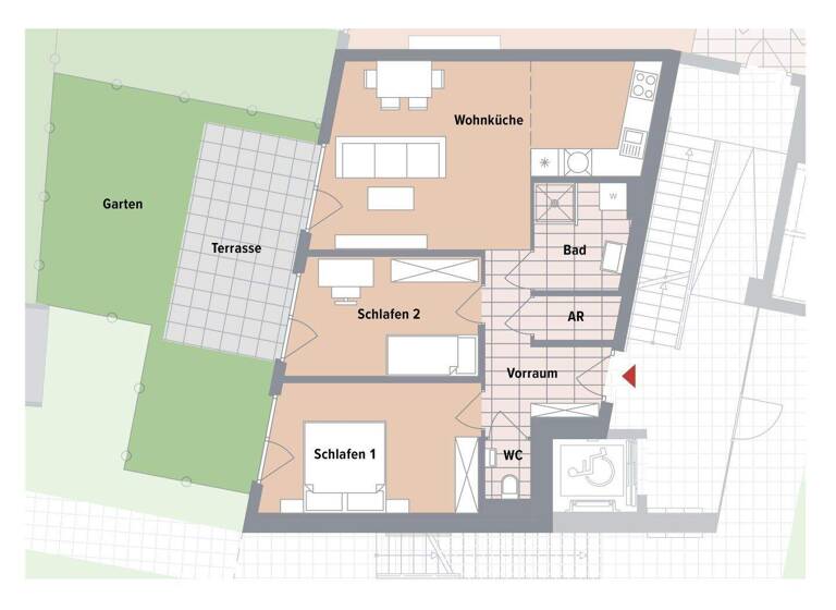 Wohnung zum Kauf - Erstbezug 393.600 € 3 Zimmer 63,2 m² EG Wien 1230