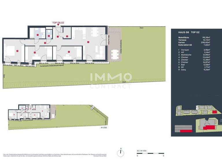 Wohnung zum Kauf - Erstbezug provisionsfrei 608.900 € 4 Zimmer 99,4 m² Leopoldsdorf 2333