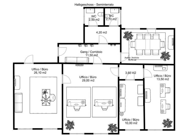 Ladenfläche zur Miete 1.500 € 169 m² Verkaufsfläche Bozen 39100