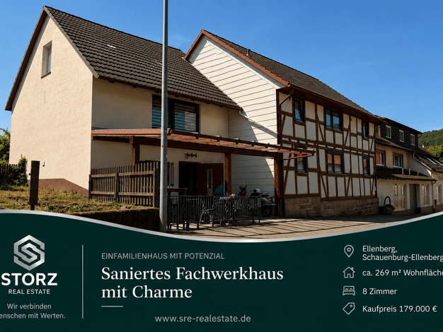 Einfamilienhaus zum Kauf 179.000 € 8 Zimmer 269 m² Elbenberg Naumburg 34311