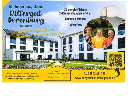 Wohnung zur Miete - Erstbezug 847 € 2 Zimmer 58 m² frei ab sofort Taubenstr. 5 Derenburg Blankenburg 38895