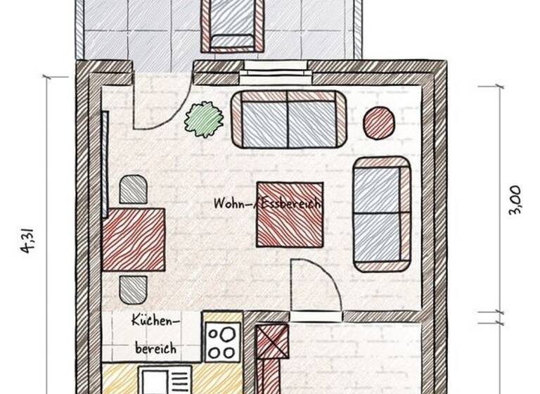 Wohnung zum Kauf 59.900 € 2 Zimmer 54,4 m² Zerbst 39261