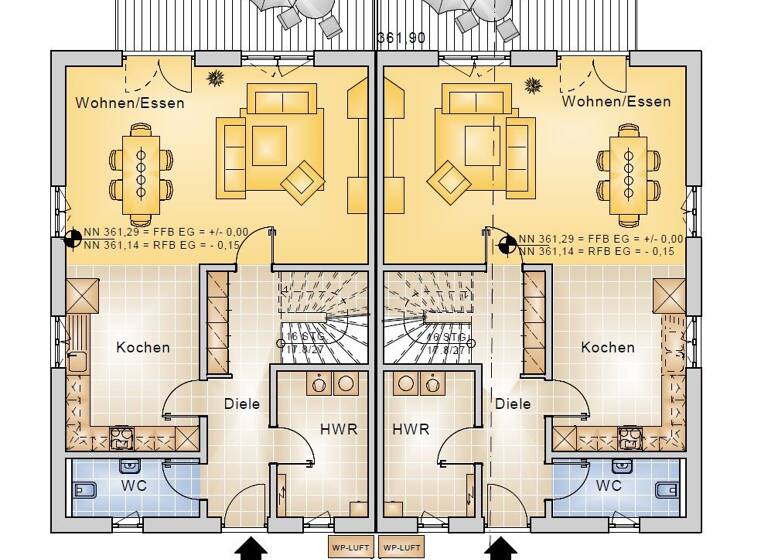 Mehrfamilienhaus zum Kauf - Erstbezug 568.000 € 6 Zimmer 202 m² 500 m² Grundstück Schmidmühlen 92287