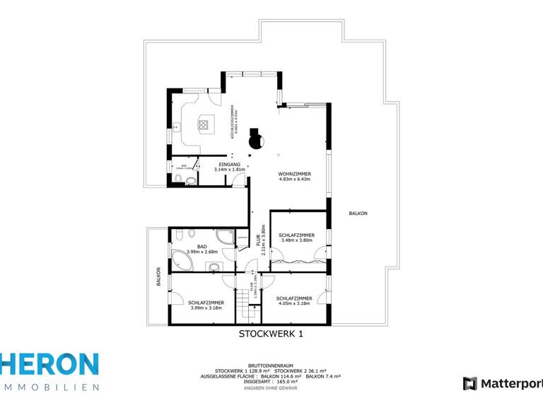 Penthouse zum Kauf 649.000 € 4,5 Zimmer 155 m² 3. Geschoss Heilbronn 74074