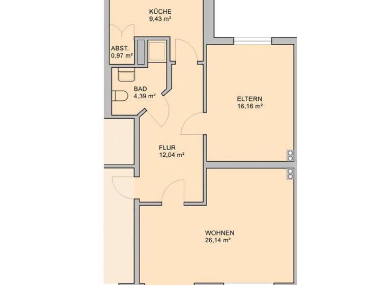 Wohnung zum Kauf provisionsfrei 89.000 € 2 Zimmer 69,1 m² 1. Geschoss frei ab sofort Nordenham 26954
