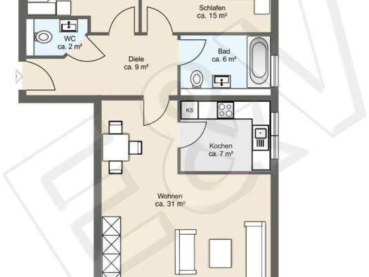 Wohnung zur Miete - Erstbezug 1.615 € 3 Zimmer 85 m² Geschoss 2/2 frei ab sofort Weilerswister Straße Friesheim Erftstadt 50374