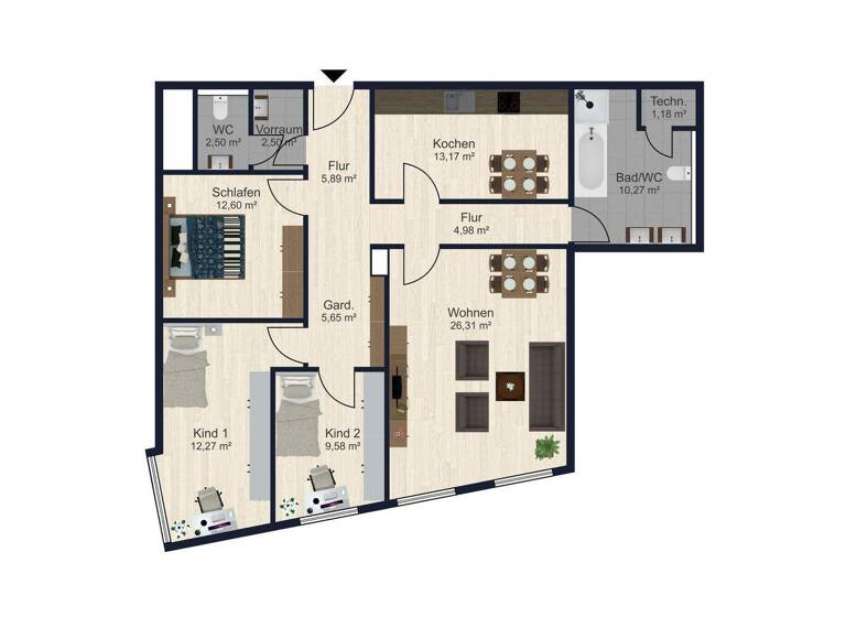 Wohnung zum Kauf 4 Zimmer 113 m² Neutraubling 93073