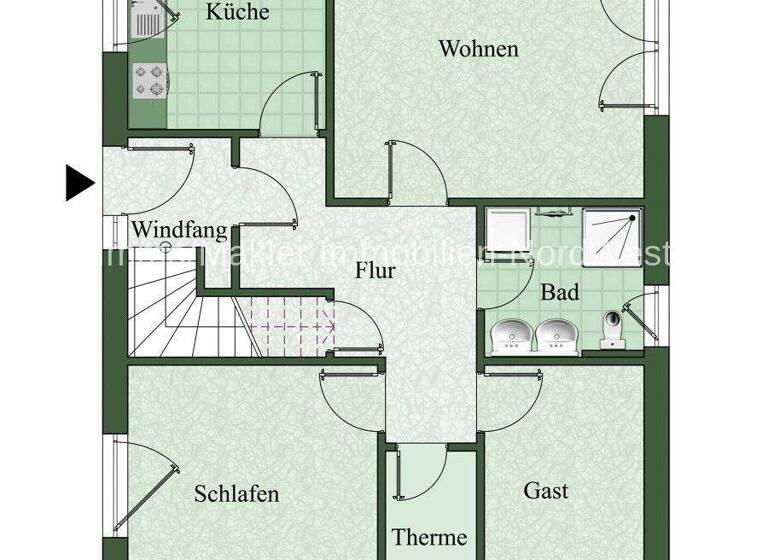 Einfamilienhaus zum Kauf 290.000 € 5 Zimmer 111,8 m² 492 m² Grundstück Lisztweg 6 Uttel Wittmund 26409