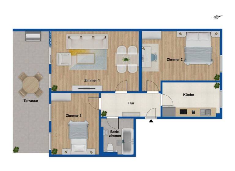 Wohnung zum Kauf provisionsfrei 339.000 € 3 Zimmer 84,1 m² Woltersdorf 15569
