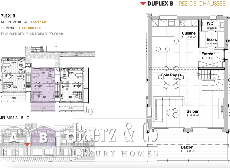 Haus zum Kauf 1.145.000 CHF 165 m² les masses