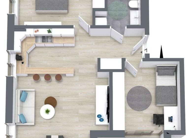 Wohnung zum Kauf provisionsfrei 382.000 € 3 Zimmer 73 m² 1. Geschoss Ansbach 91522