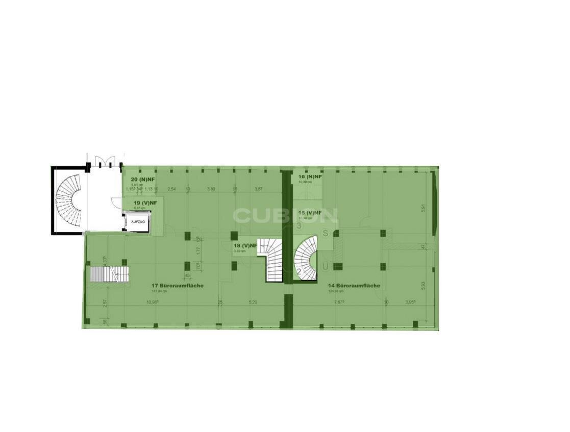 Bürofläche zur Miete provisionsfrei 14 € 355 m²<br/>Bürofläche ab 355 m²<br/>Teilbarkeit Huyssenallee 52-56 Südviertel Essen 45128