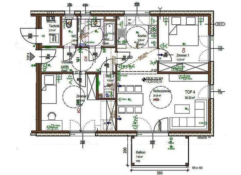 Wohnung zur Miete 938 € 80,3 m² Eduard Kosch Siedlung 15/4 Peigarten 2053