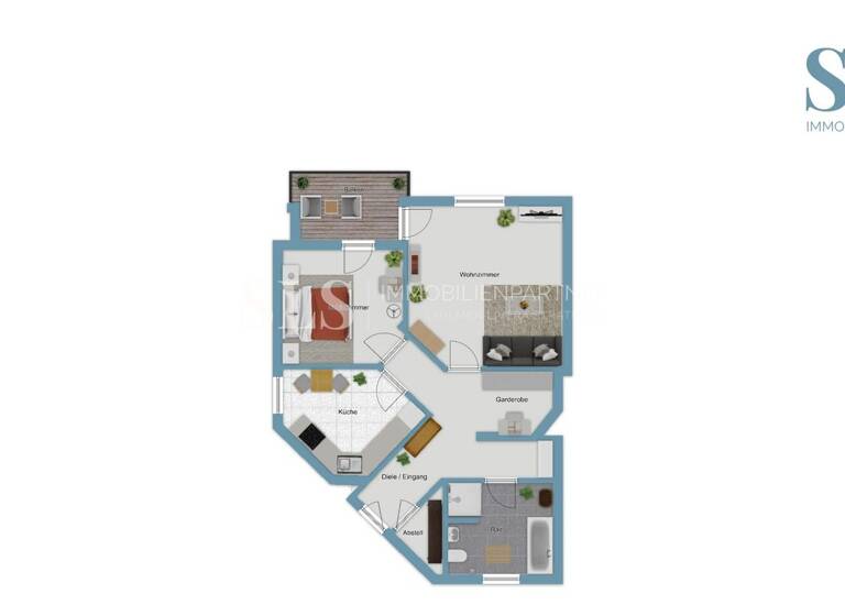 Wohnung zum Kauf 169.000 € 2 Zimmer 72 m² 1. Geschoss Ronsdorf Wuppertal 42369