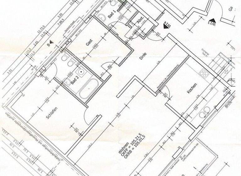 Wohnung zum Kauf 500.000 € 3 Zimmer 120 m² 3. Geschoss Mitte Dortmund 44137