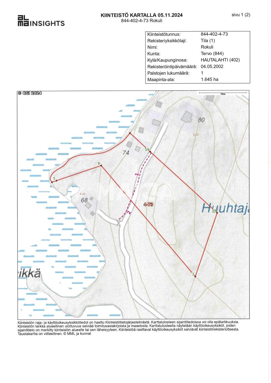 Freizeitgrundstück zum Kauf 119.000 € 16.450 m²<br/>Grundstück Tervo 72210