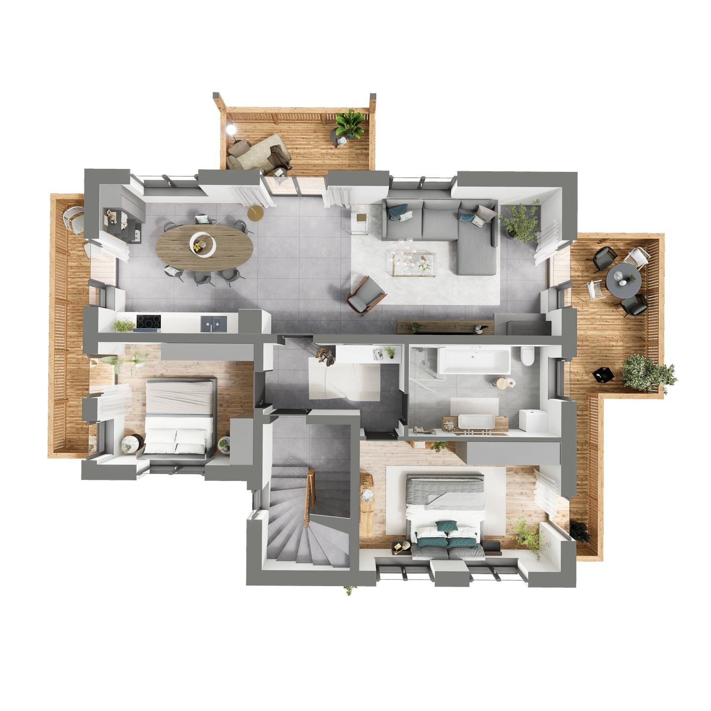 Immobilie in Schönau am Königssee - Äußerst hochwertige 3-Zi.-Neubauwohnung mit 3 Balkonen in Schönau am Königssee... (1.OG) - Bild 2