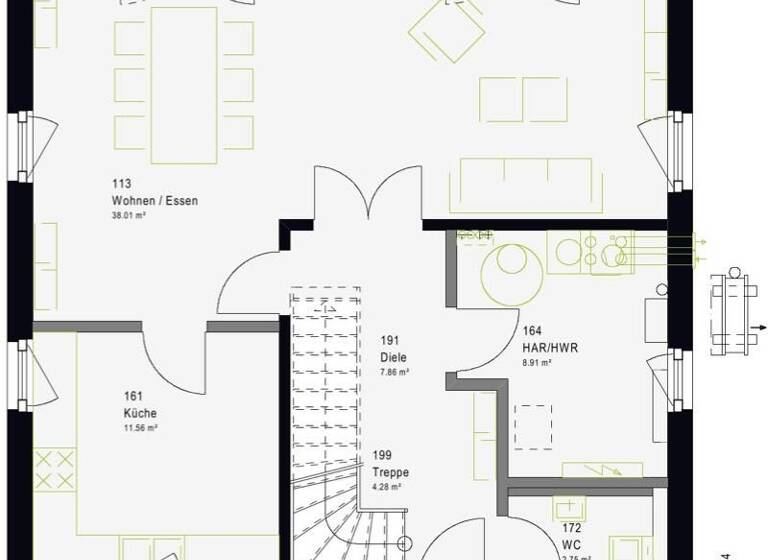 Einfamilienhaus zum Kauf 304.999 € 5 Zimmer 143 m² 500 m² Grundstück Nägelstedt 99947