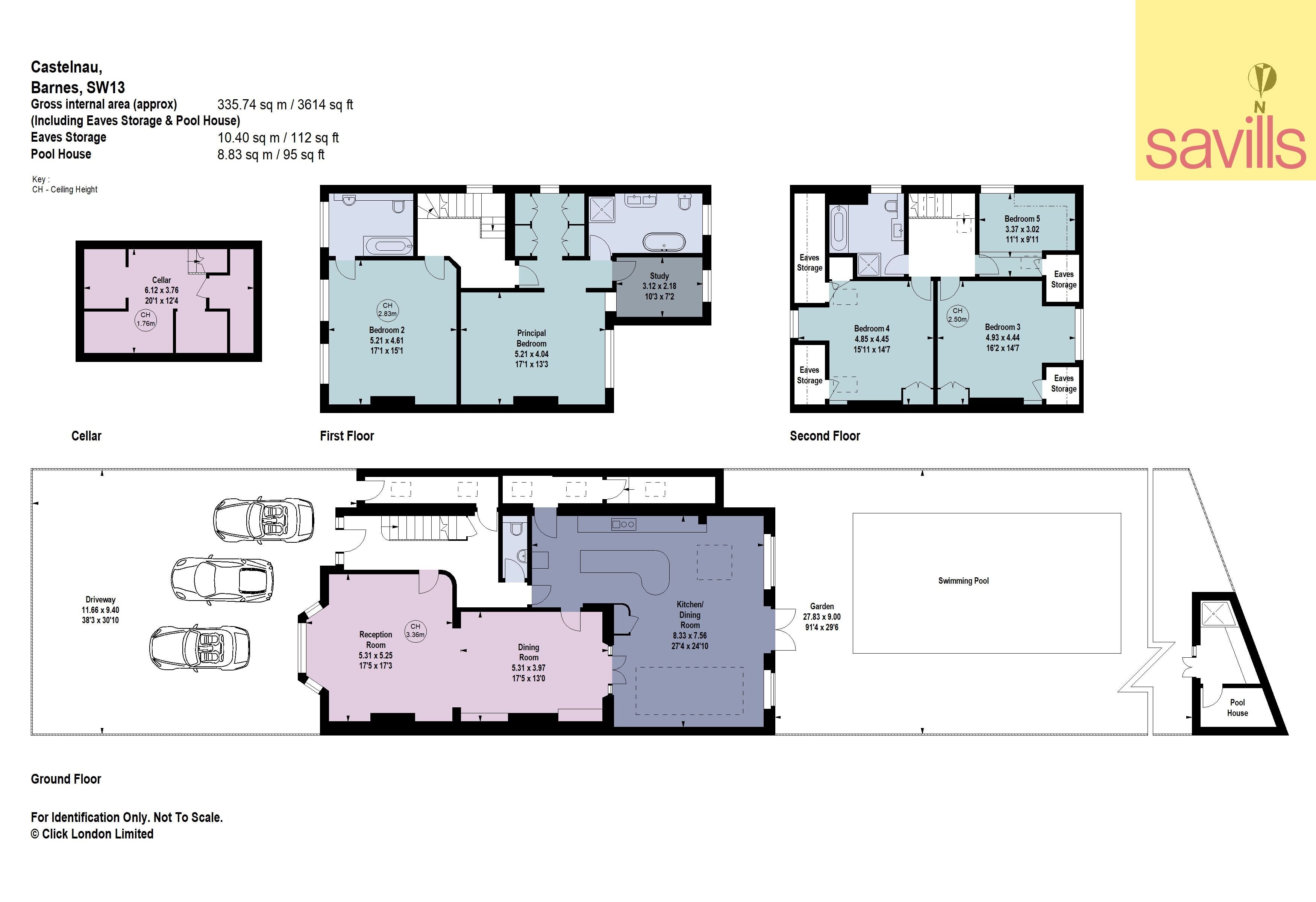 Haus zum Kauf provisionsfrei 6.313.125 € 7 Zimmer 335,8 m²<br/>Wohnfläche London SW13 9RS