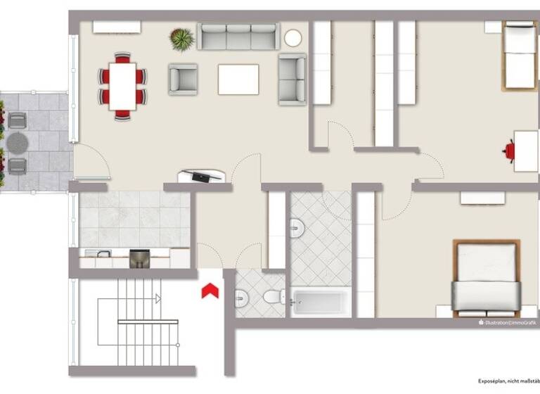Wohnung zum Kauf 170.000 € 3 Zimmer 85 m² 2. Geschoss Moers-Mitte Moers 47441