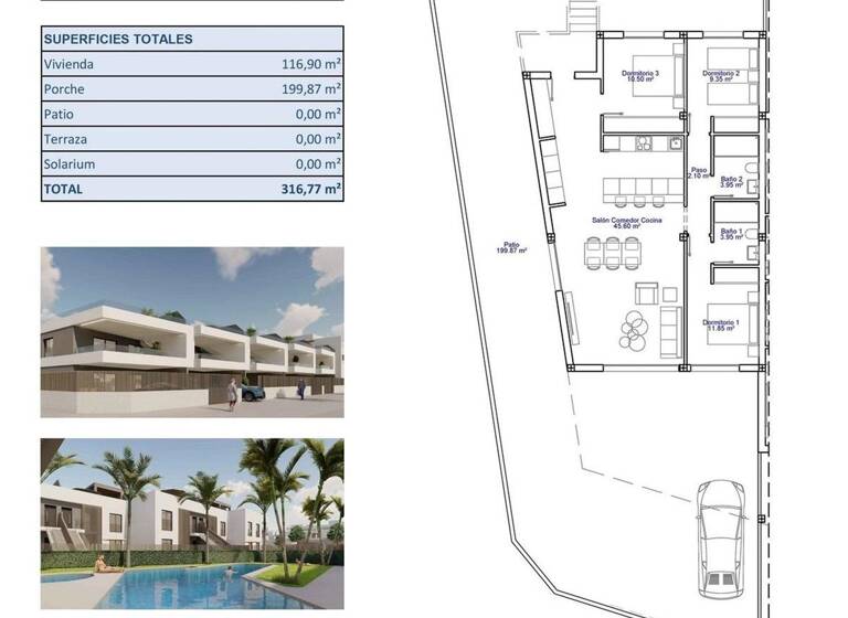 Haus zum Kauf 450.000 € 116 m² Pilar de la Horadada 03190