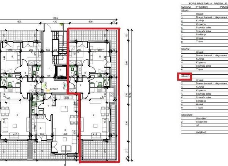 Wohnung zum Kauf 222.000 € 3 Zimmer 77 m² Buje