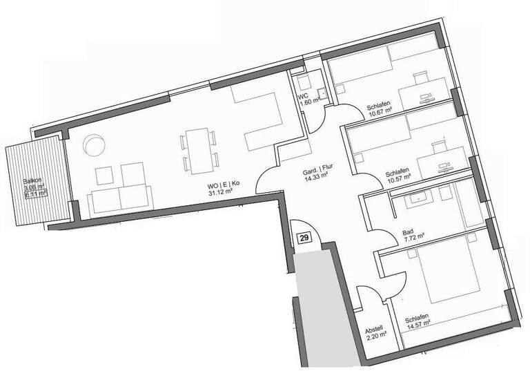 Wohnung zum Kauf - Erstbezug provisionsfrei 659.000 € 4 Zimmer 95,8 m² 2. Geschoss Münchner Straße 21 Reisgang Pfaffenhofen an der Ilm 85276