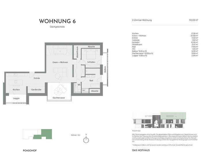 Wohnung zum Kauf - Erstbezug provisionsfrei 980.000 € 2 Zimmer 110 m² 2. Geschoss Piesenkam Waakirchen 83666