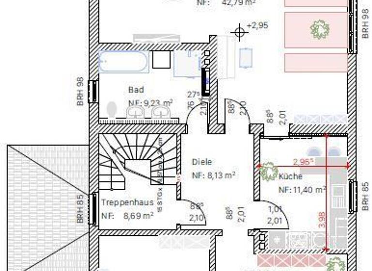 Wohnung zur Miete 970 € 3,5 Zimmer 107,5 m²<br/>Wohnfläche Lindenallee 3 Bad Sooden-Allendorf Bad Sooden-Allendorf 37242