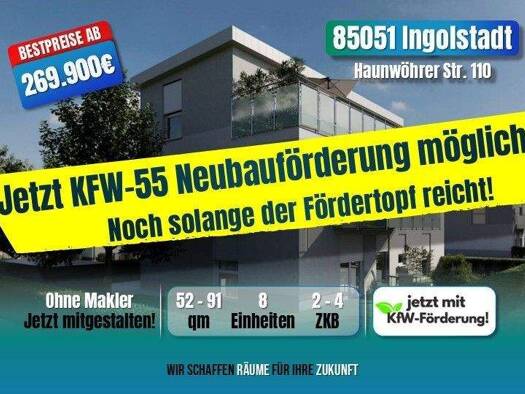 Penthouse zum Kauf - Neubau provisionsfrei 469.900 € 3 Zimmer 84 m² frei ab 31.12.2026 Haunwöhrer Straße 110 Ingolstadt Ingolstadt 85051