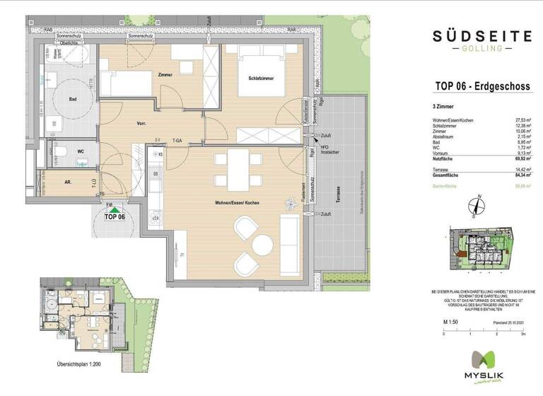 Wohnung zum Kauf - Erstbezug provisionsfrei 469.800 € 3 Zimmer 69,9 m² Golling an der Salzach 5440