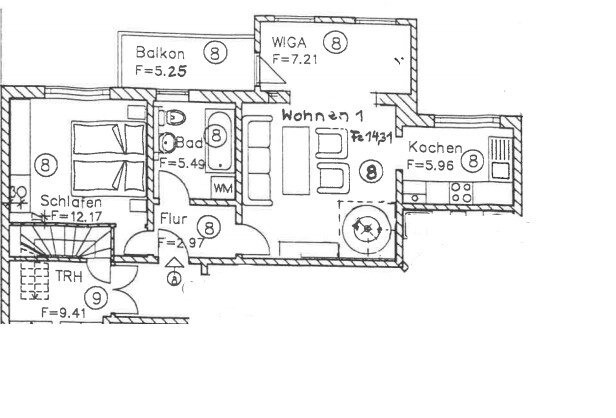 Maisonette zur Miete 510 € 3 Zimmer 68 m²<br/>Wohnfläche Karolinenstraße 15 Eisenach Eisenach 99817