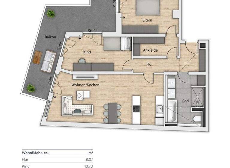 Wohnung zum Kauf 950.000 € 3 Zimmer 96,8 m² EG Tutzing 82327