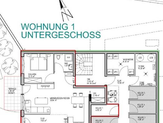 Wohnung zum Kauf - Erstbezug 287.000 € 2 Zimmer 65,2 m² 1. Geschoss Hauenstraße Fornsbach Murrhardt / Fornsbach 71540