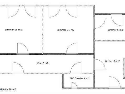 Wohnung zur Miete 640 € 3 Zimmer 56 m² Geschoss 2/5 frei ab sofort - Nord Jena 07743