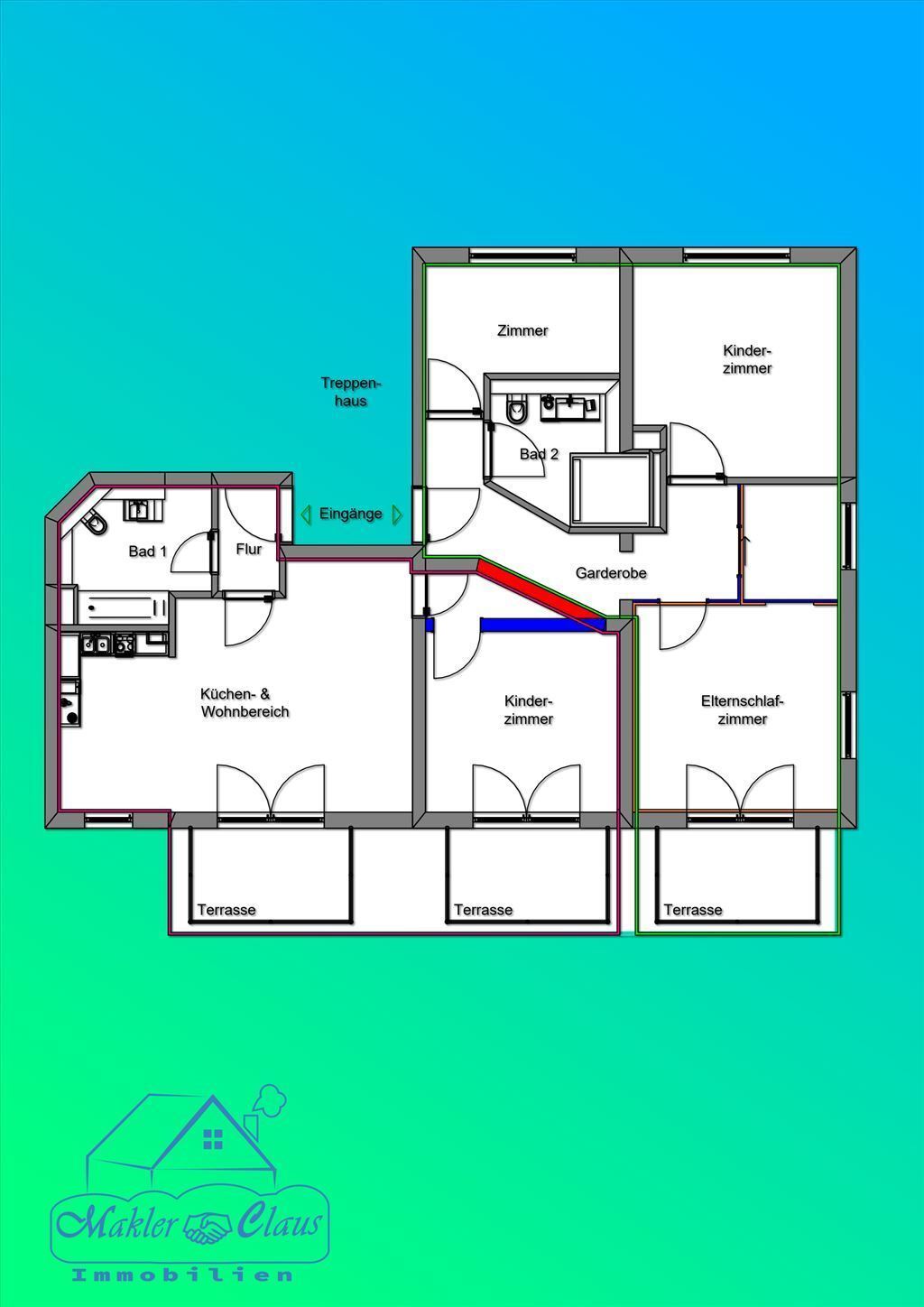 Terrassenwohnung zum Kauf als Kapitalanlage geeignet 349.000 € 4,5 Zimmer 108 m²<br/>Wohnfläche Spalt Spalt 91174