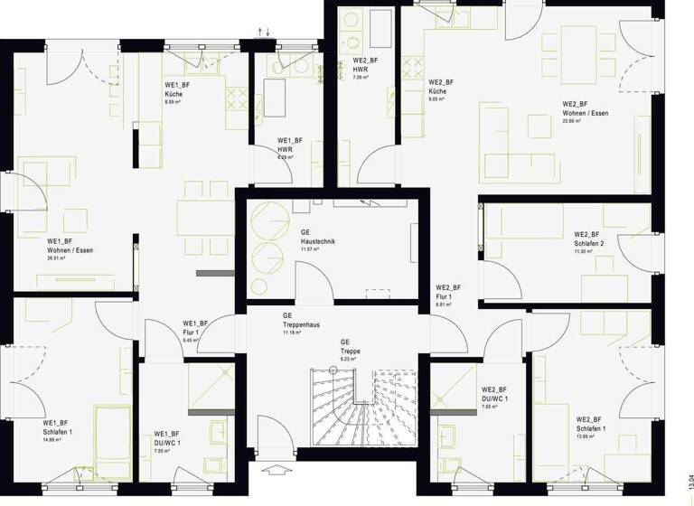 Mehrfamilienhaus zum Kauf - Erstbezug 715.000 € 10 Zimmer 293 m² 1.200 m² Grundstück Petershagen 15370