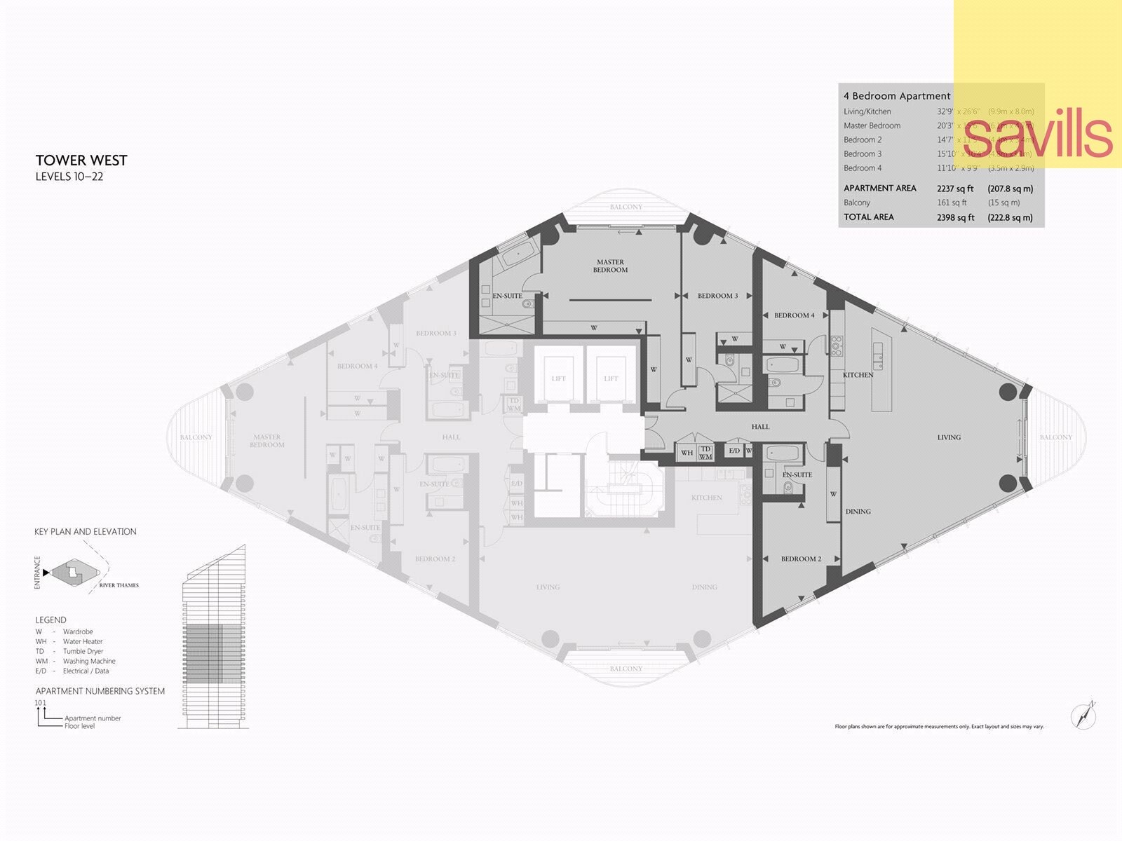 Wohnung zum Kauf provisionsfrei 7.306.653 € 5 Zimmer 189,2 m²<br/>Wohnfläche London SW10 0BF