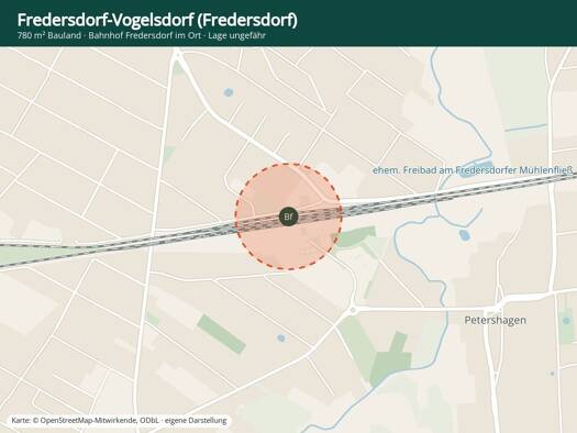 Grundstück zum Kauf provisionsfrei 270.000 € 780 m² Grundstück Fredersdorf-Nord Fredersdorf-Vogelsdorf 15370