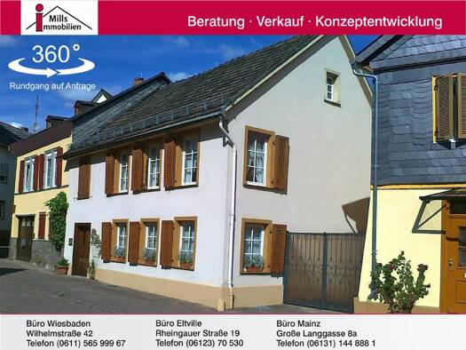 Einfamilienhaus zum Kauf 420.000 € 4 Zimmer 120 m² 148 m² Grundstück Eltville Eltville am Rhein 65343