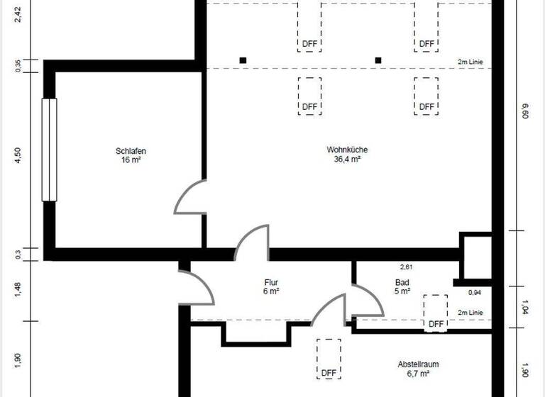 Wohnung zum Kauf provisionsfrei 329.000 € 2 Zimmer 70 m² 2. Geschoss Weichs Regensburg 93059