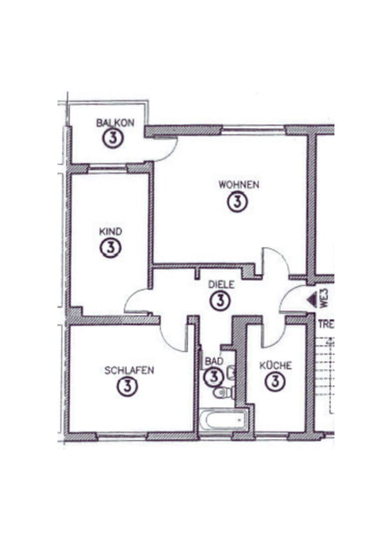 Wohnung zum Kauf provisionsfrei 275.000 € 3 Zimmer 70 m²<br/>Wohnfläche 1.<br/>Geschoss Rath Düsseldorf 40470