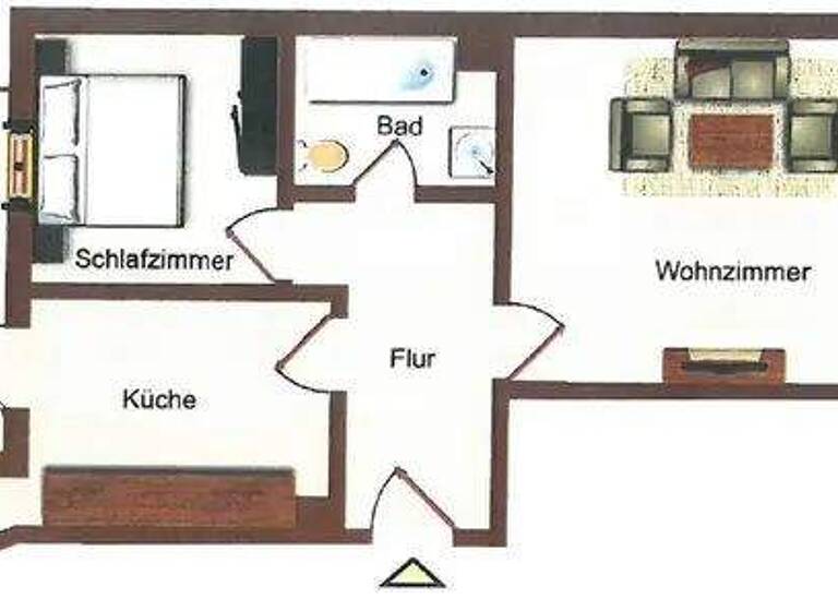 Studio zur Miete 300 € 2 Zimmer 53 m² 1. Geschoss Olbernhauer Straße 20 Altchemnitz Chemnitz 09125