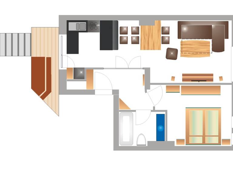 Wohnung zur Miete 1.490 € 2 Zimmer 47 m² frei ab 17.08.2026 Seebad Warnemünde Rostock / Warnemünde 18119