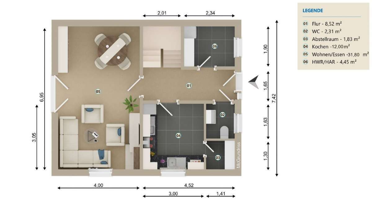 Doppelhaushälfte zum Kauf 229.000 € 4 Zimmer 110,8 m²<br/>Wohnfläche 329 m²<br/>Grundstück Schricke Schricke 39326